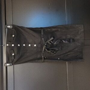 bebe SZ 0 Black Strapless Dress